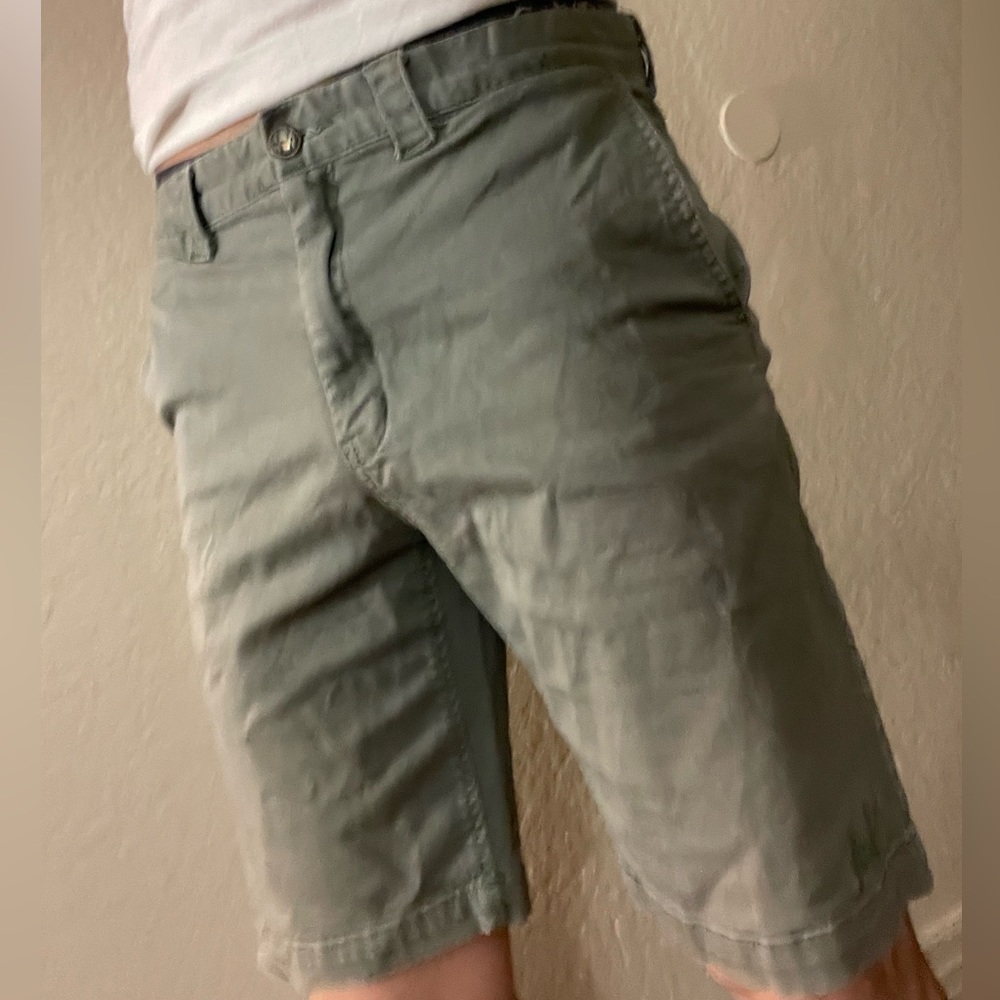 Huf army green shorts